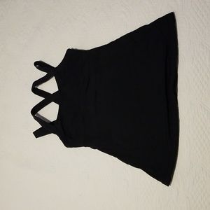 Lululemon Chaturanga Tank Black Top Size 6